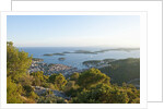 View of town and Pakleni archipelago, Hvar Town, Hvar Island, Croatia by Anonymous