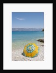 Colorful sunshade at beach, Lumbarda, Korcula island, Croatia by Anonymous