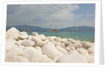 White rocks on beach, Lumbarda, Korcula island, Croatia by Anonymous