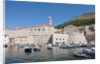 Boats in fortified port, Dubrovnik, Croatia by Anonymous