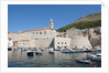 Boats in fortified port, Dubrovnik, Croatia by Anonymous