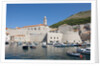 Boats in fortified port, Dubrovnik, Croatia by Anonymous