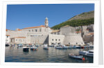 Boats in fortified port, Dubrovnik, Croatia by Anonymous
