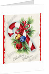 Vintage Illustration of Christmas Candy Cane by Anonymous