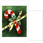 Vintage Illustration of Christmas Candy Cane by Anonymous