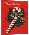 Vintage Illustration of Christmas Candy Cane by Anonymous