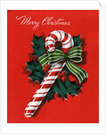 Vintage Illustration of Christmas Candy Cane by Anonymous