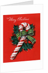Vintage Illustration of Christmas Candy Cane by Anonymous