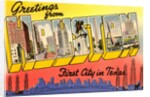 Greetings from Houston, First City in Texas by Anonymous