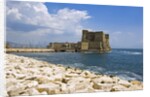 View of fortress by sea,, Naples, Campania, Italy by Anonymous