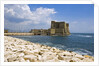 View of fortress by sea,, Naples, Campania, Italy by Anonymous