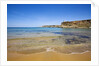 View of beach and cliffs, Tuffieha, BayGhajn, Malta by Anonymous