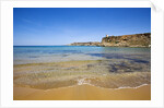View of beach and cliffs, Tuffieha, BayGhajn, Malta by Anonymous
