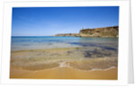View of beach and cliffs, Tuffieha, BayGhajn, Malta by Anonymous