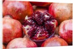 Pomegranates in Carmel Market by Anonymous