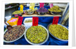 Variety of Olives in Carmel Market by Anonymous