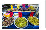 Variety of Olives in Carmel Market by Anonymous
