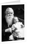Senior man holds his grandson, ca. 1910 by Anonymous