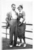Young couple portrait on boardwalk, ca. 1929 by Anonymous
