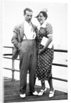 Young couple portrait on boardwalk, ca. 1929 by Anonymous