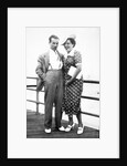 Young couple portrait on boardwalk, ca. 1929 by Anonymous