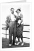 Young couple portrait on boardwalk, ca. 1929 by Anonymous