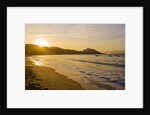 Beach, bay and Cape of Campomoro at sunset, Corsia, France by Anonymous