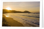 Beach, bay and Cape of Campomoro at sunset, Corsia, France by Anonymous