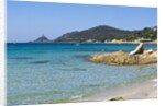 Beach near town, Ajaccio, Corsica, France by Anonymous