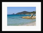 Beach near town, Ajaccio, Corsica, France by Anonymous