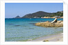 Beach near town, Ajaccio, Corsica, France by Anonymous