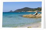 Beach near town, Ajaccio, Corsica, France by Anonymous