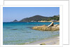 Beach near town, Ajaccio, Corsica, France by Anonymous