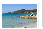 Beach near town, Ajaccio, Corsica, France by Anonymous