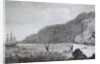 18th century engraving of Karakakooa Bay where Captain James Cook was killed by Anonymous