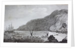 18th century engraving of Karakakooa Bay where Captain James Cook was killed by Anonymous
