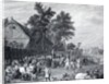 Engraving of The Rent Day Feast by David Tenniers