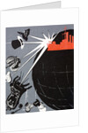 Russian Communist poster showing the battleship Aurora by Anonymous