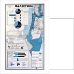 Map of Palestine showing the increase in Jewish population between 1934 and 1956 by Anonymous