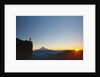 hiker watching sunrise over Mt. Hood, Mt. Hood National Forest, Oregon by Anonymous