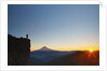 hiker watching sunrise over Mt. Hood, Mt. Hood National Forest, Oregon by Anonymous