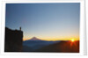 hiker watching sunrise over Mt. Hood, Mt. Hood National Forest, Oregon by Anonymous