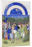 Très Riches Heures du duc de Berry: Month of May by Frères Limbourg