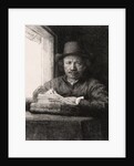 Self Portrait Drawing at a Window by Rembrandt van Rijn