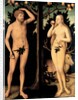 Adam and Eve in the Garden of Eden by Lucas Cranach the Younger