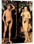 Adam and Eve in the Garden of Eden by Lucas Cranach the Younger