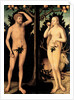 Adam and Eve in the Garden of Eden by Lucas Cranach the Younger