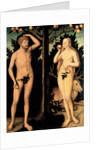 Adam and Eve in the Garden of Eden by Lucas Cranach the Younger