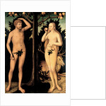 Adam and Eve in the Garden of Eden by Lucas Cranach the Younger
