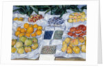 Fruit Displayed on a Stand by Gustave Caillebotte